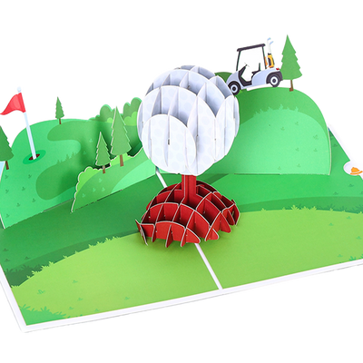 180° Insertion Turn Diagram 3D Pop-up Card