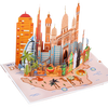 180° Dimension Turn Diagram Pop-up Greeting Card