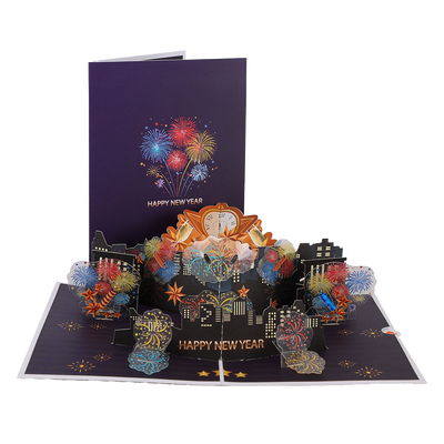3D New Year Pop Up Card