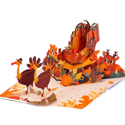 3D Thanksgiving Pop Up Card