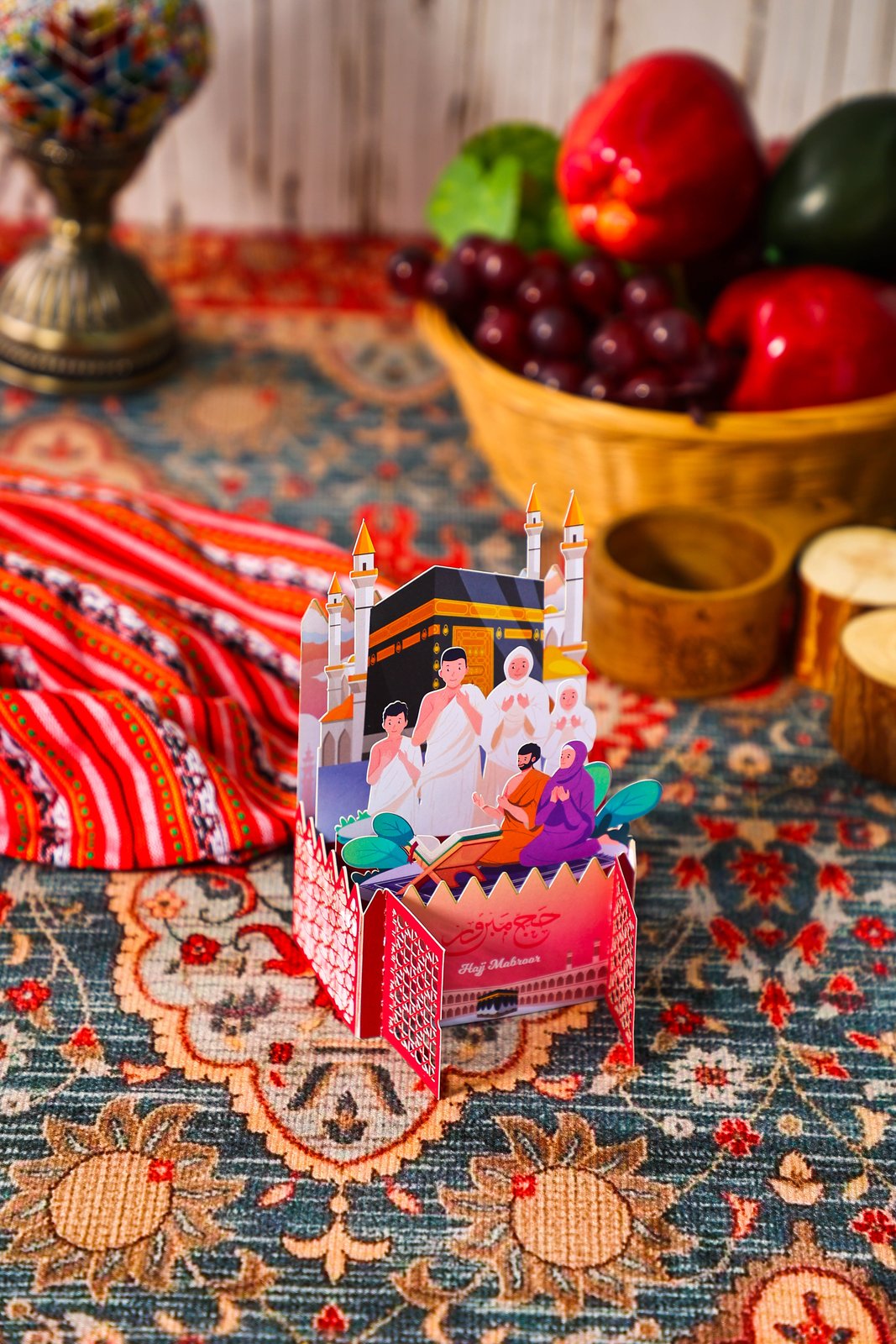 Muslim Kaaba Prayer 3D Pop Up Card