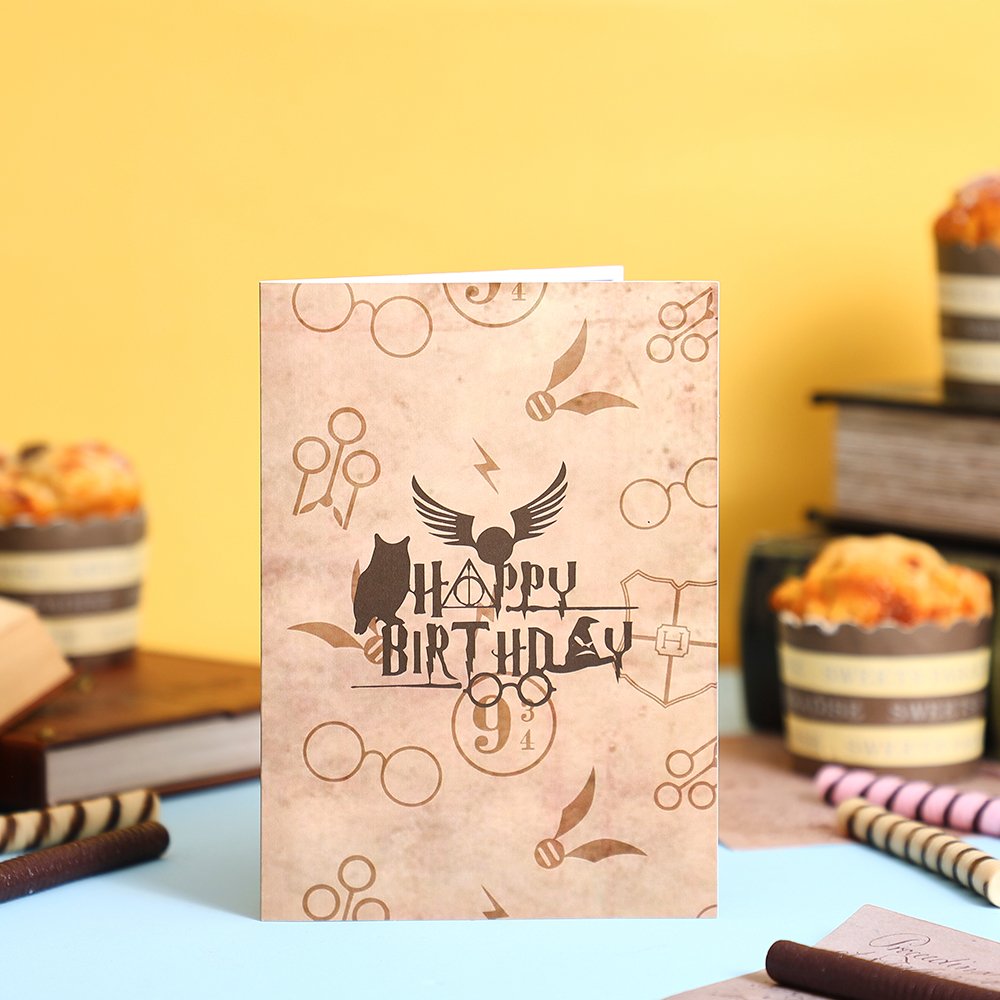 Vintage Magic Birthday Flip Pop Up Card