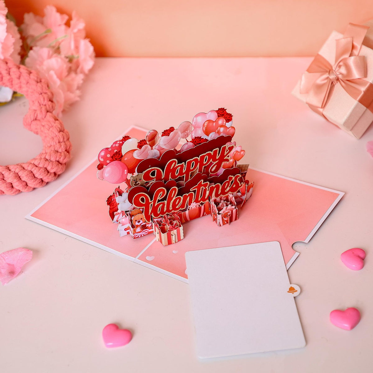 Valentine's Day Happy Heart 3D Pop Up Card