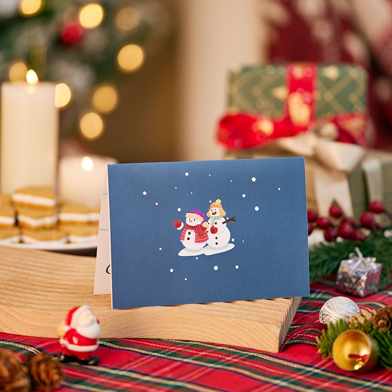 Christmas Snowman 3D Pop Up Card