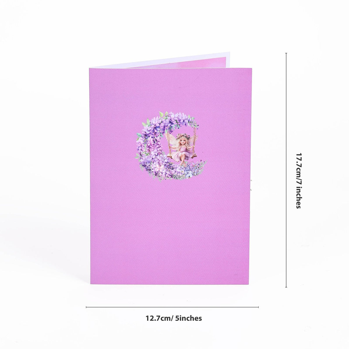 Leprechaun Wisteria Swing Crescent Moon 3D Pop Up Card