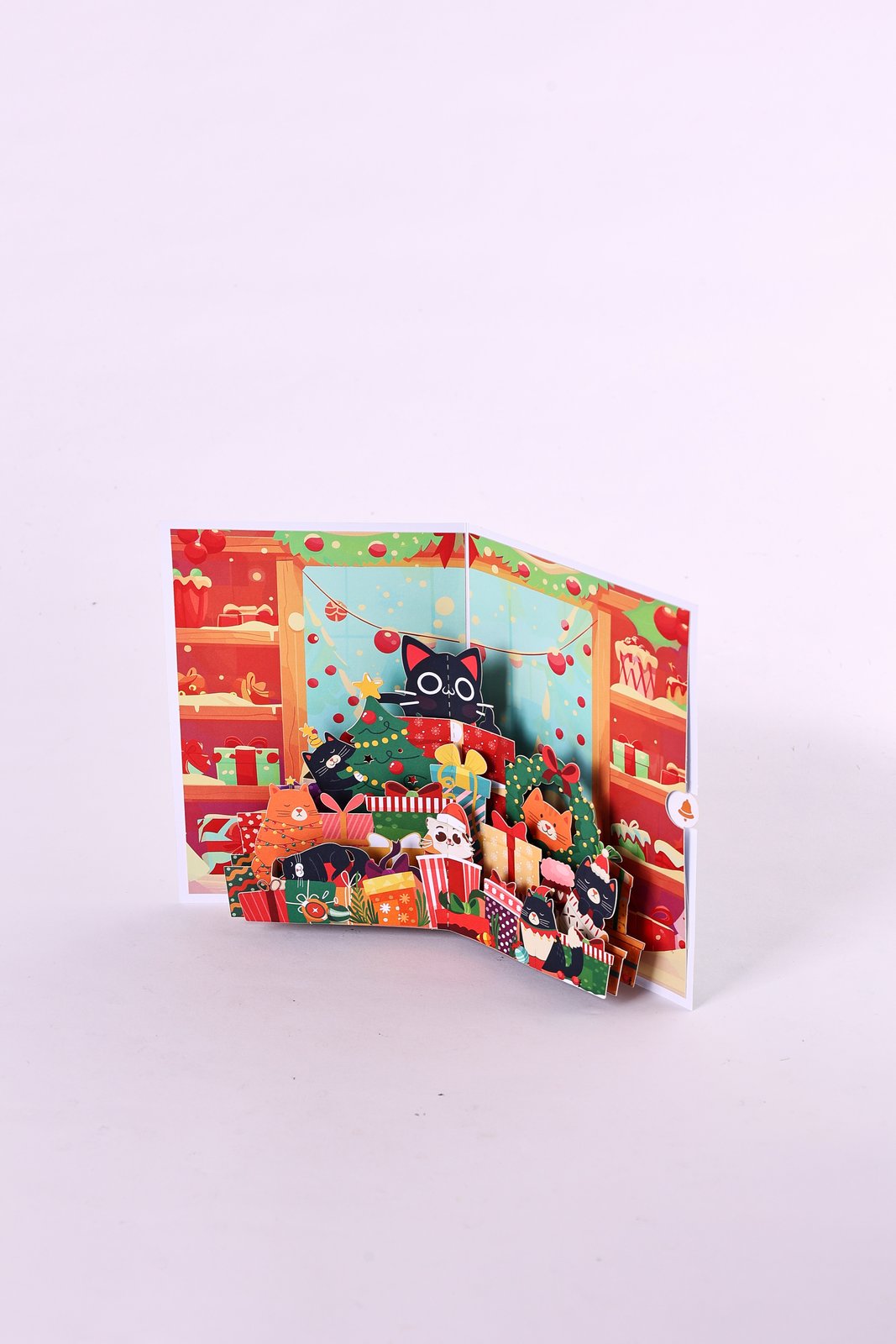 Cat Christmas Party Greeting Card