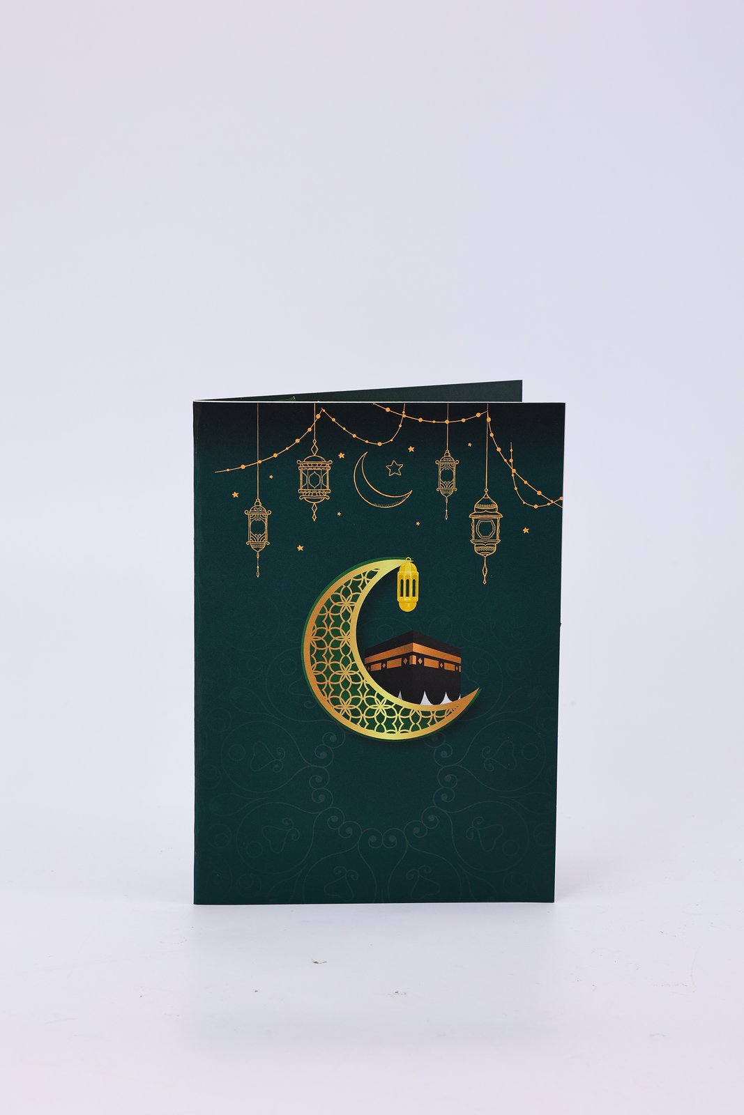 Mecca Kaaba Moon Greeting Card