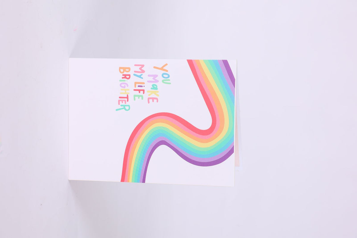 Rainbow Blessings Flip Pop Up Card