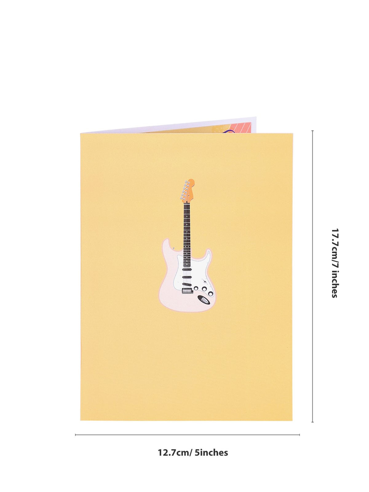 Electric Guitar Flip Pop Up Card