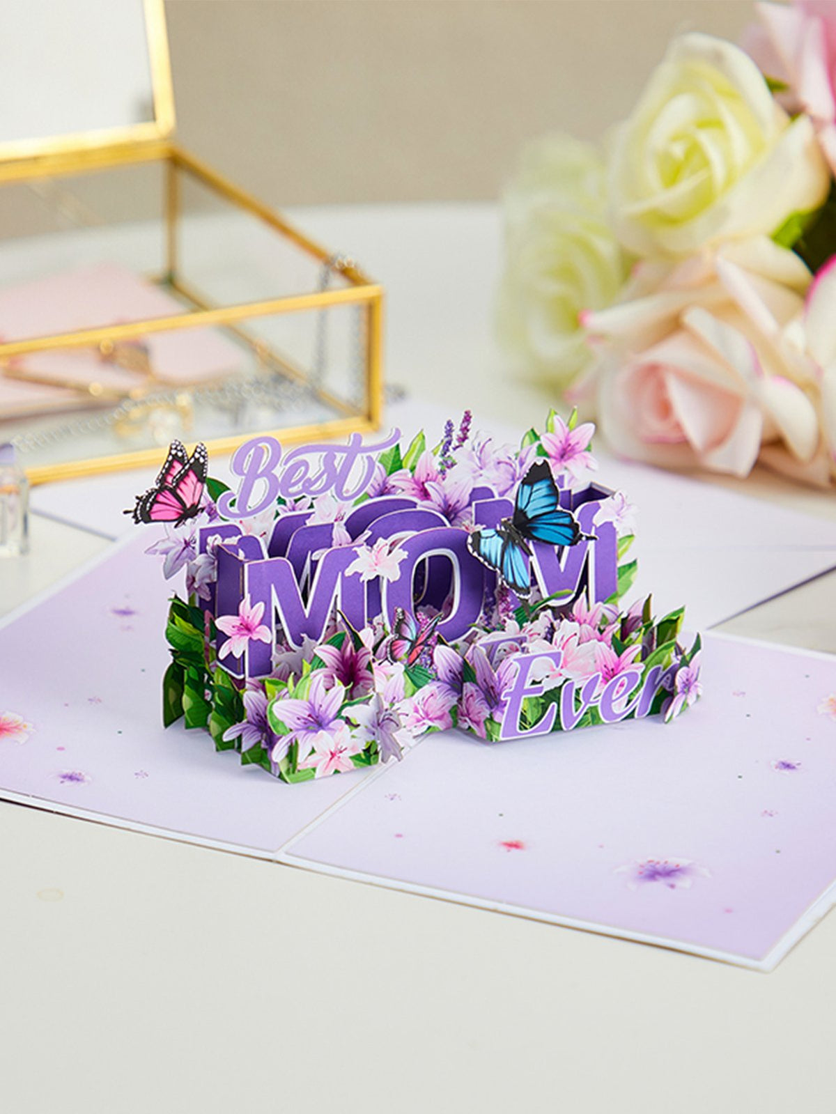 World's Best Mom Pop Up Card