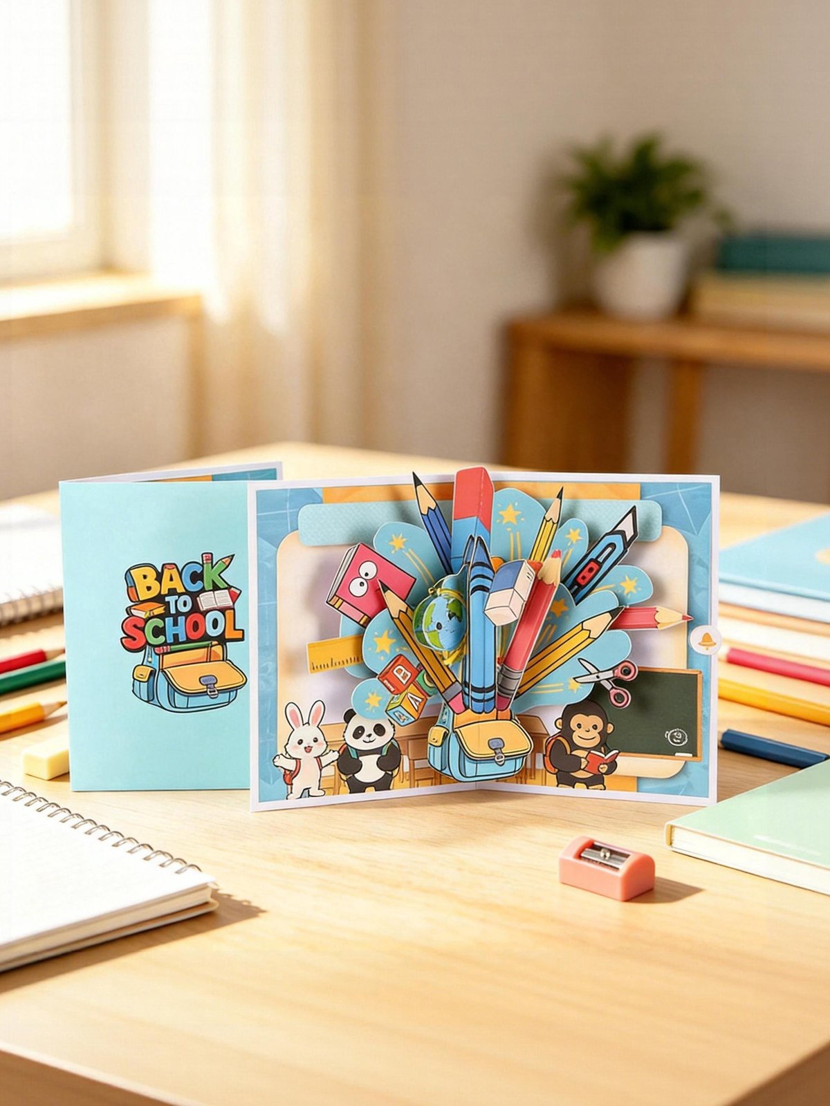 Back To School 3D Pop Up Card