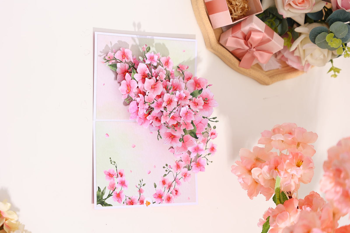 Pink Orchid Greeting Card