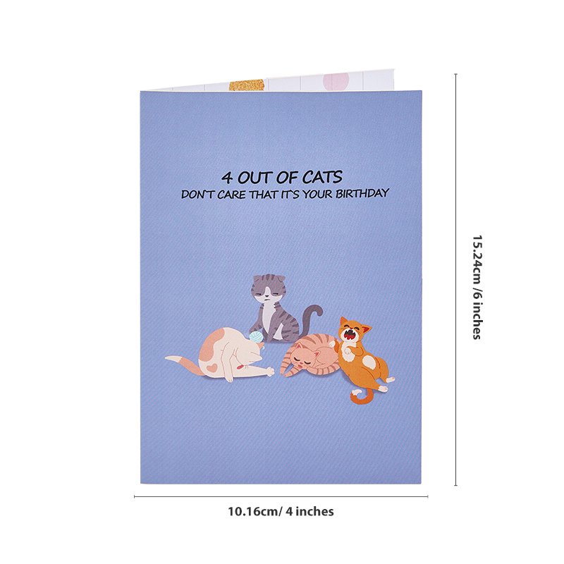 One-Fifth Cat Birthday Greeting Card
