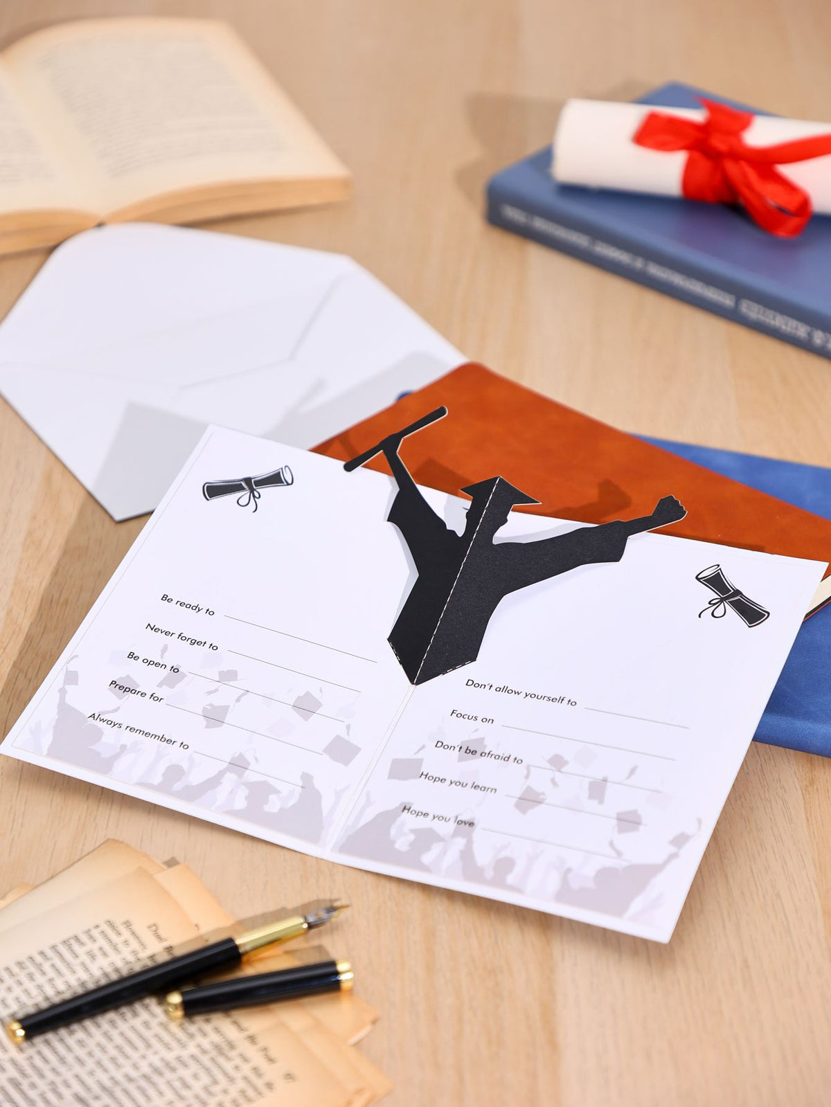 Editable Information Graduation Pop Up Card
