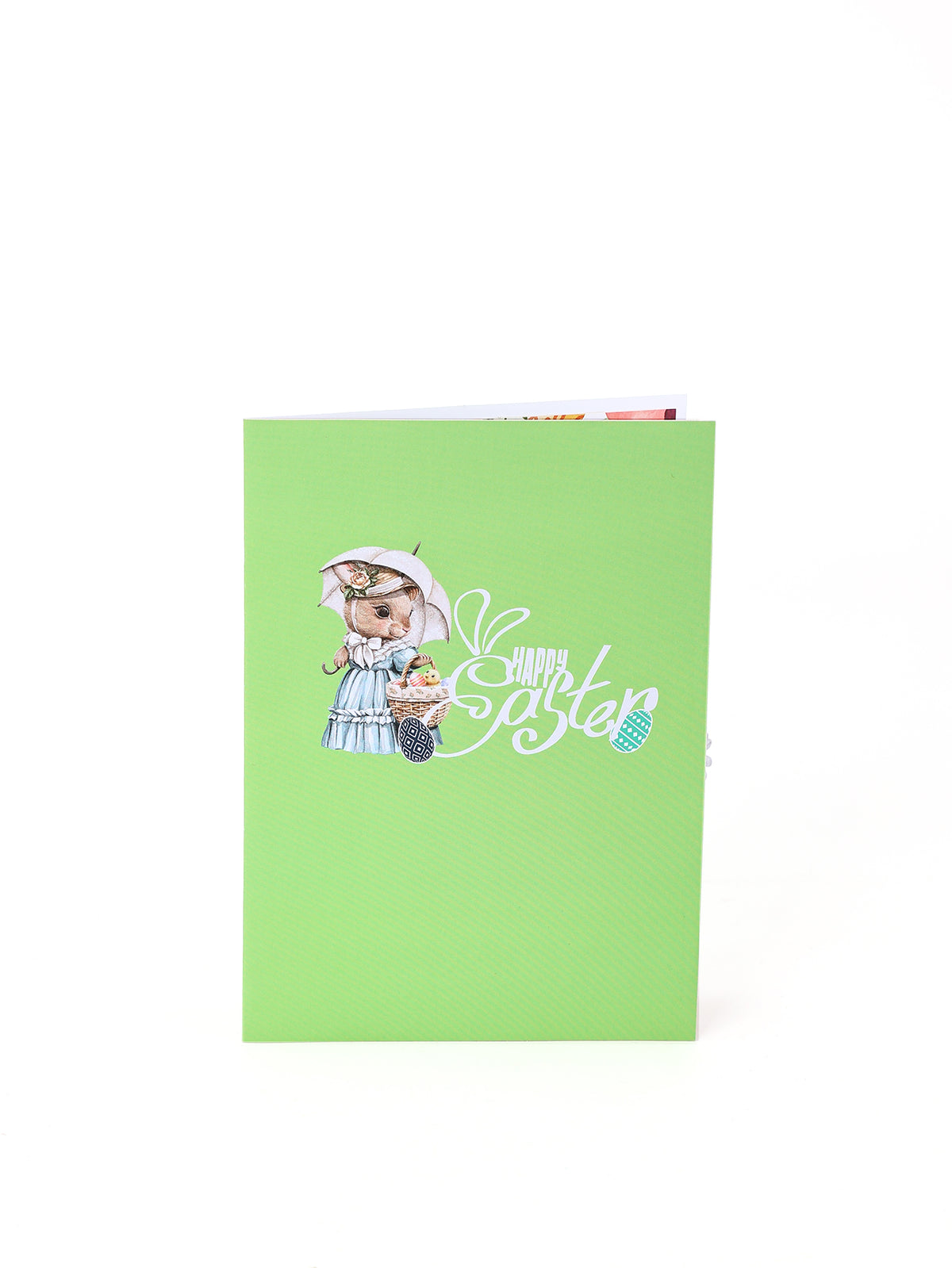 Easter Bunny Crescent 3D Pop Up Card