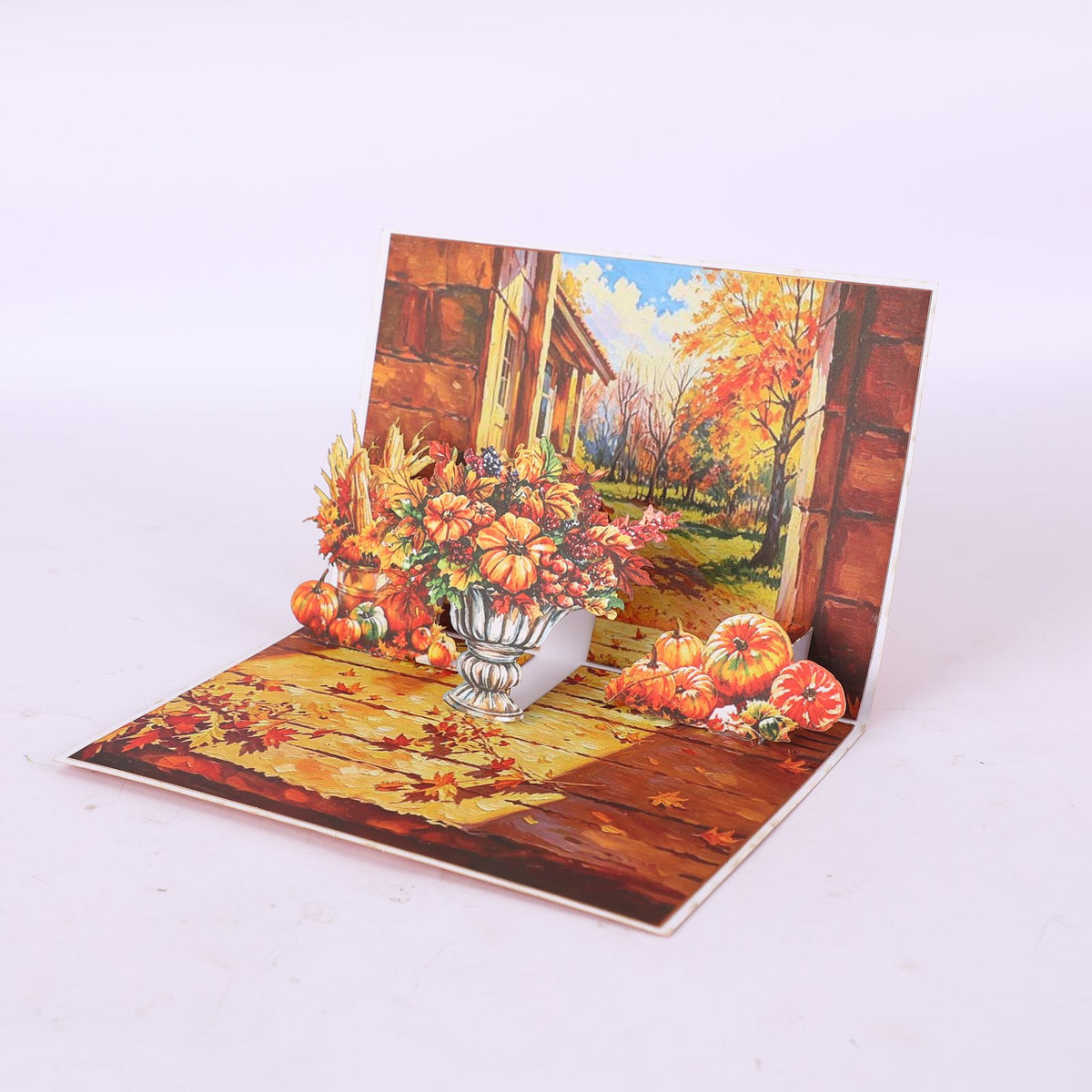 Autumn Thanksgiving 90° Greeting Card