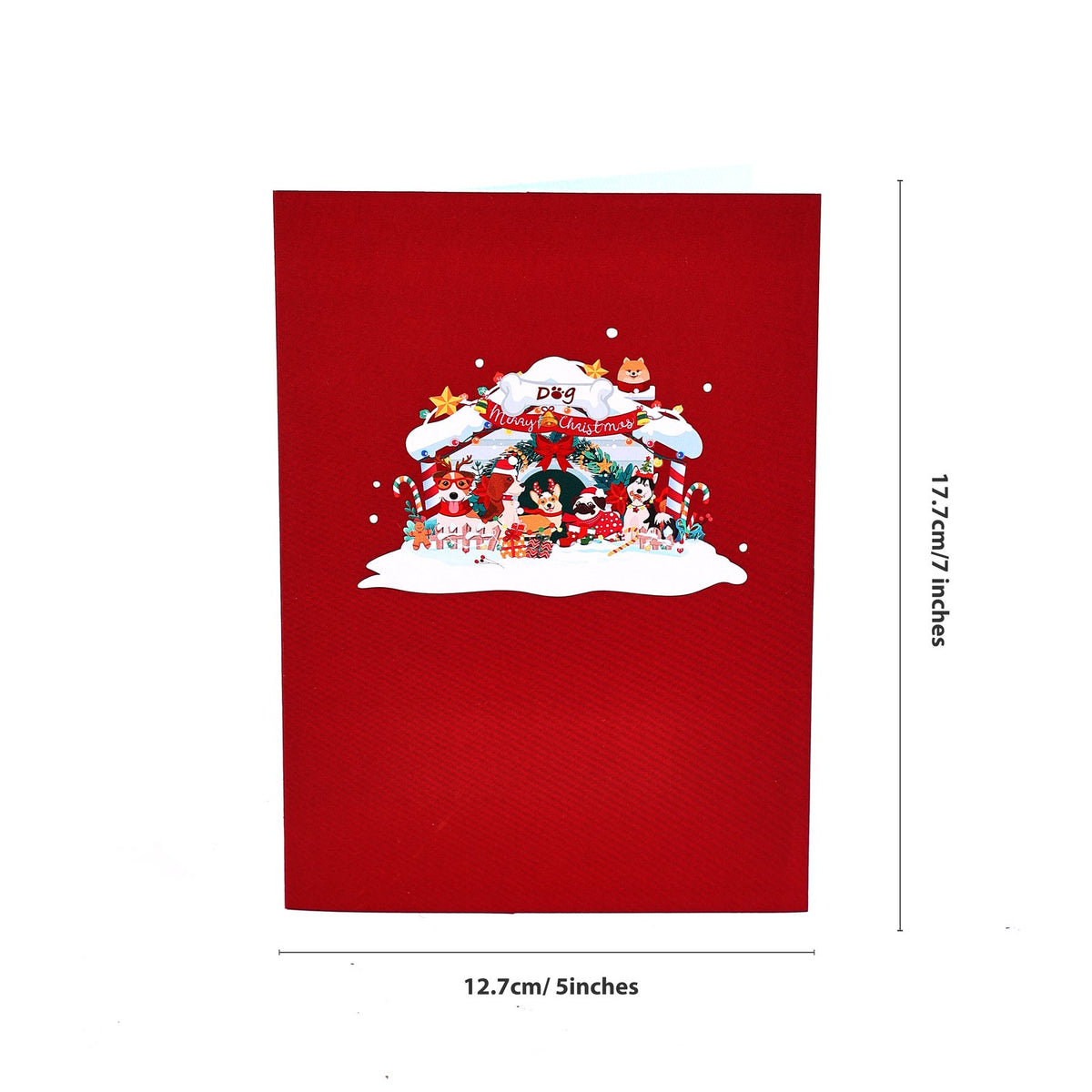 Christmas Dog 3D Pop Up Card