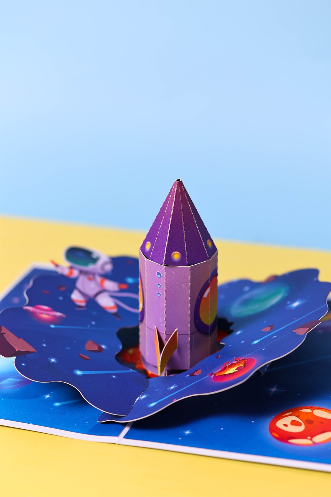 Space Rocket 3D Pop Up Card