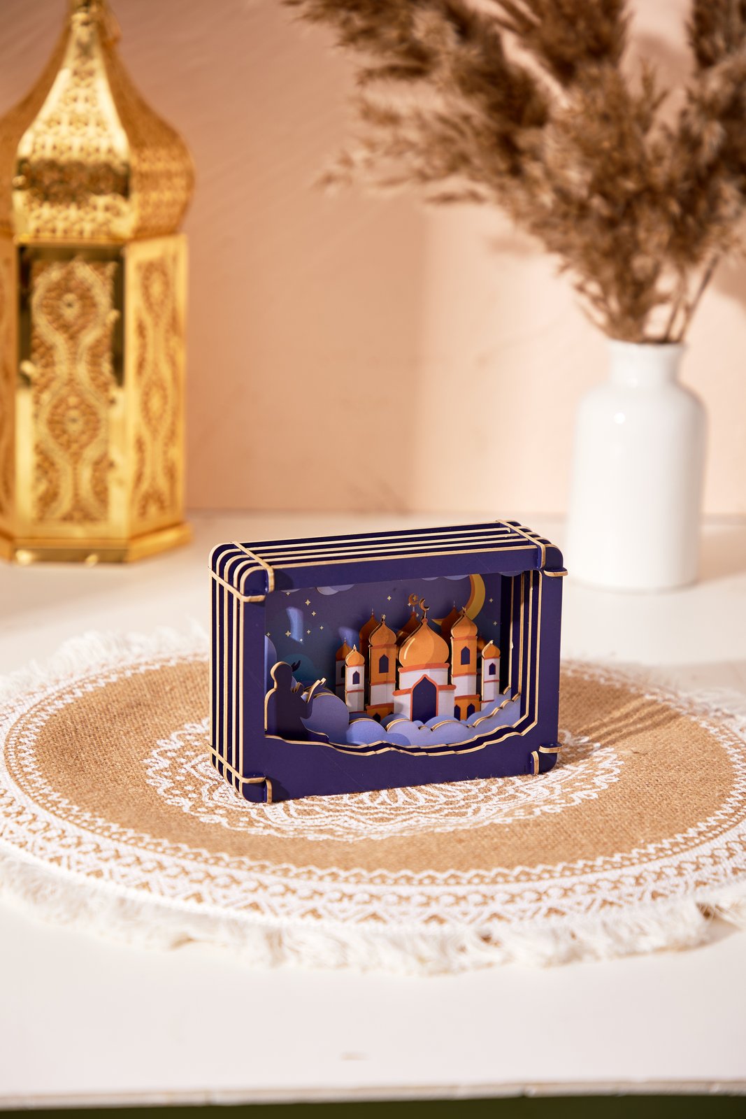 Muslim Hajj Pilgrimage 3D Art Pop Up Card