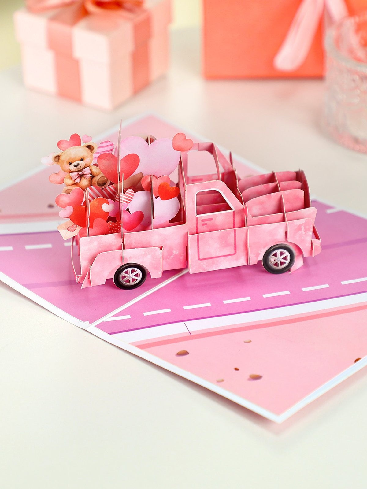 Heart Truck 3D Pop Up Card