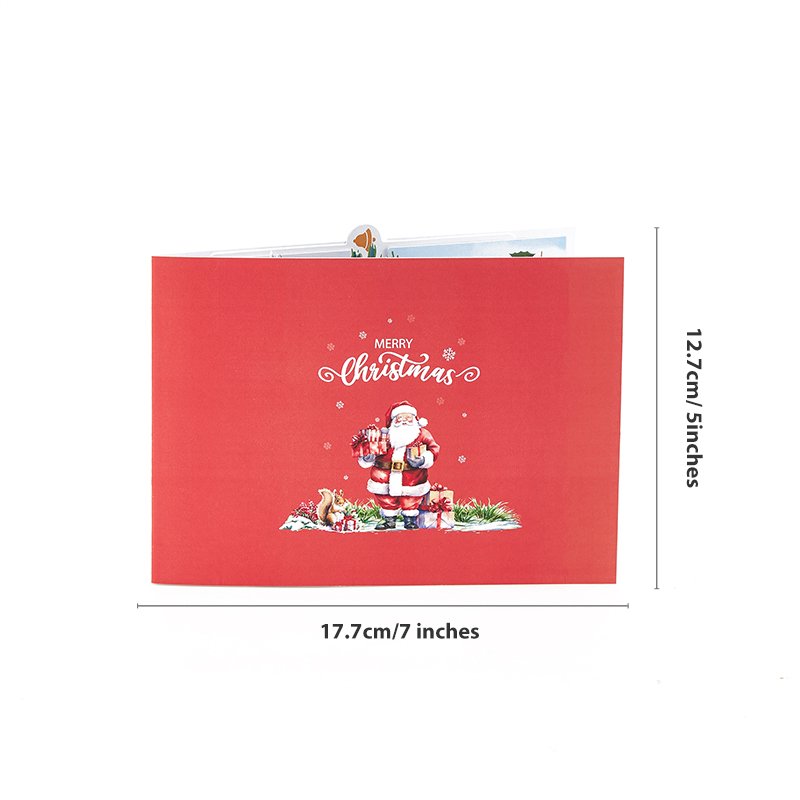 Christmas Santa Claus Jungle Greeting Card