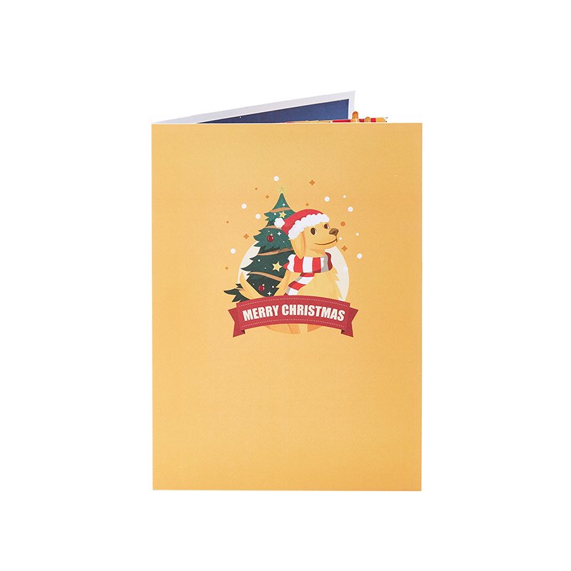 Dog Christmas Greeting Card