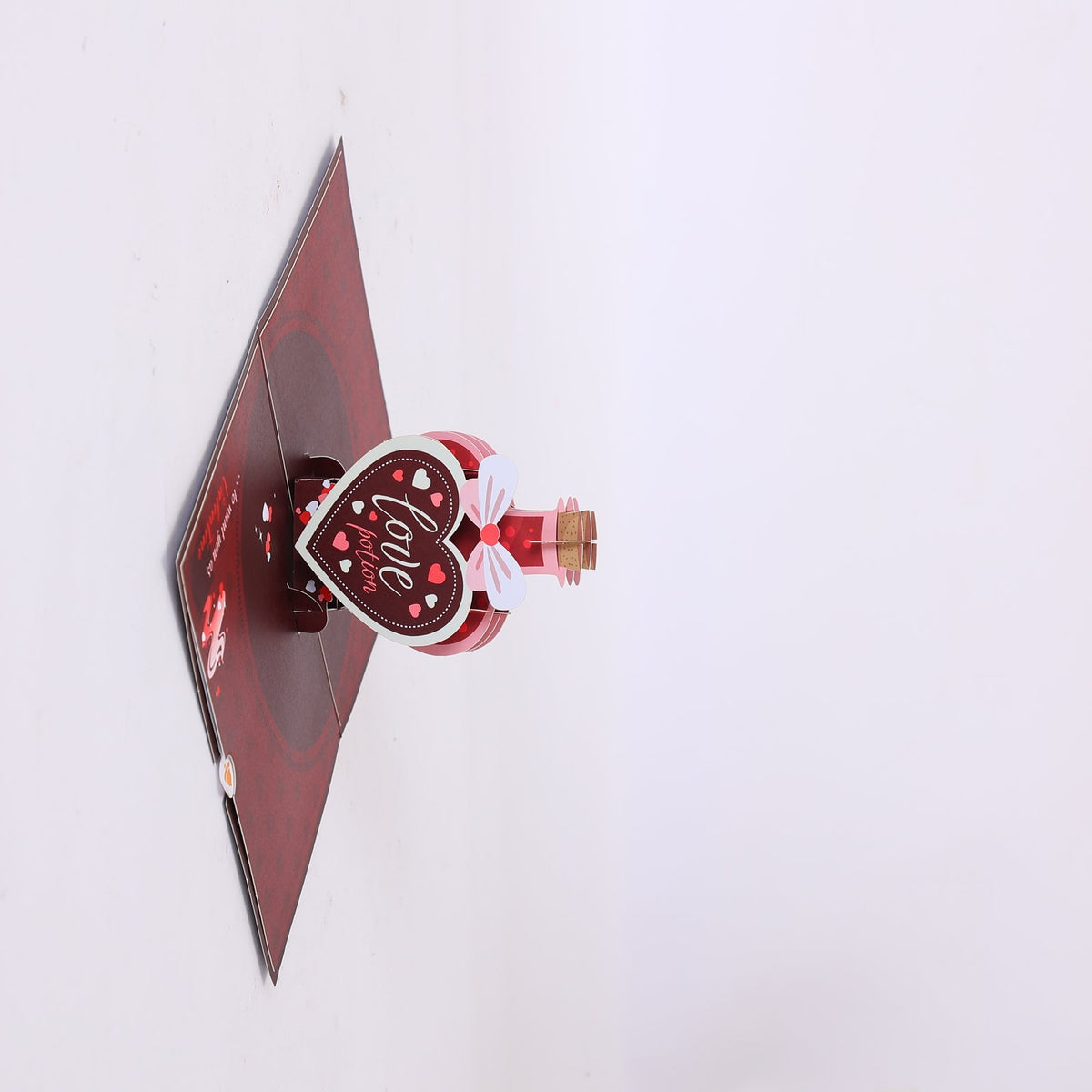 Heart Potion Bottle 3D Pop Up Card
