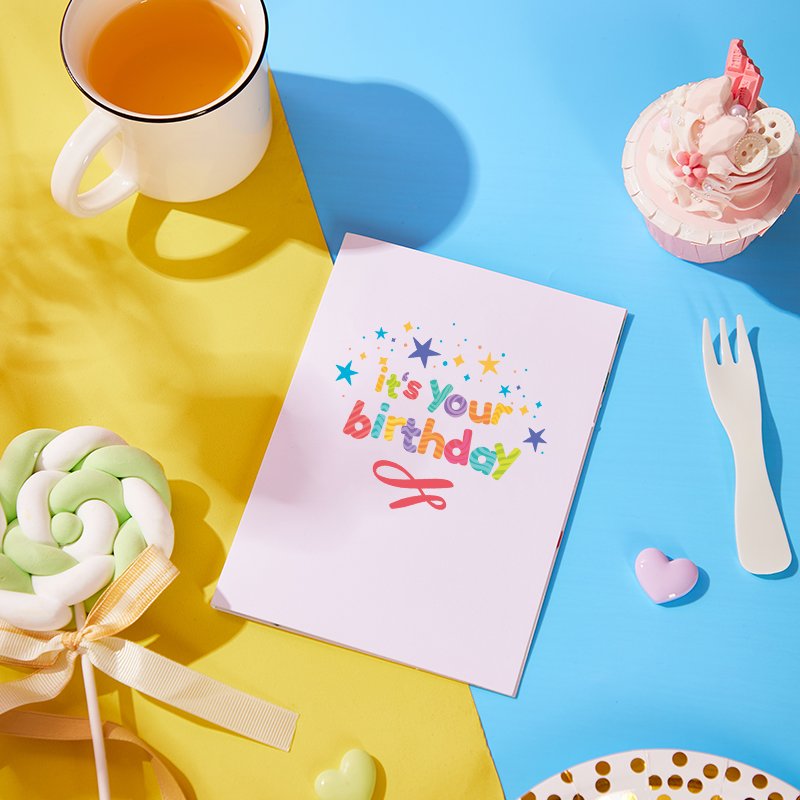 Lollipop Birthday LED Lights & Music Pop Up Card