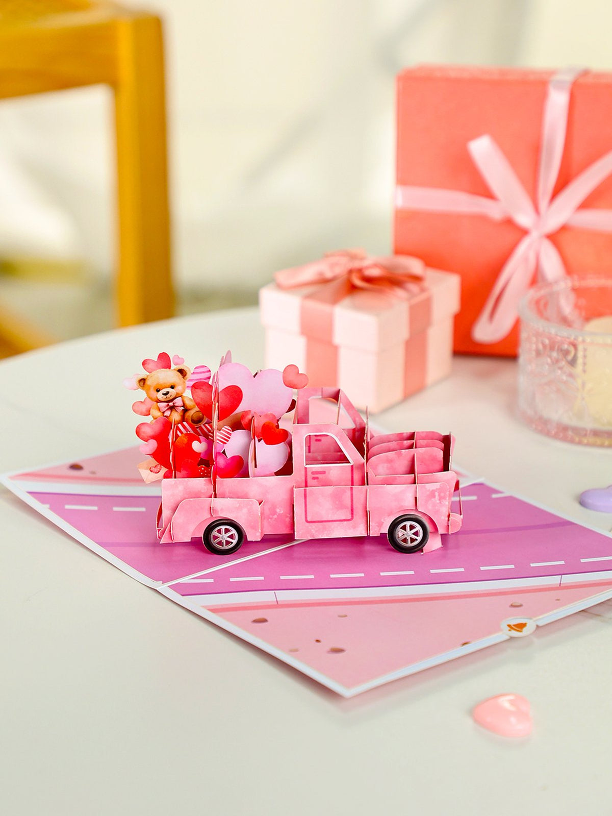 Heart Truck 3D Pop Up Card
