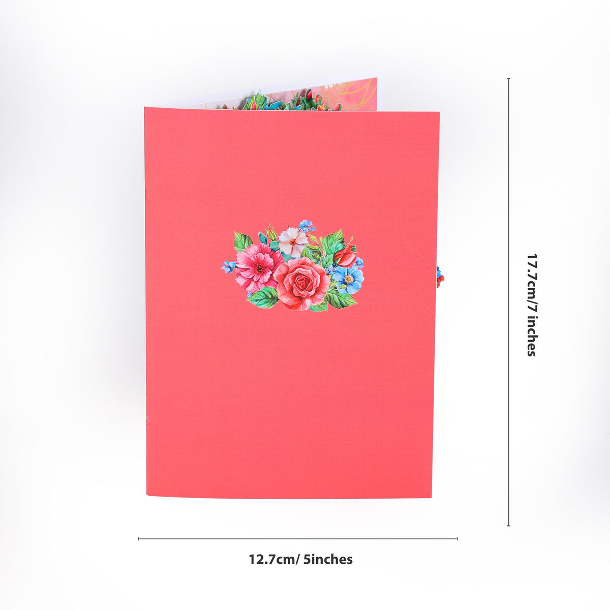 Best Mom Heart Floral Wreath Greeting Card