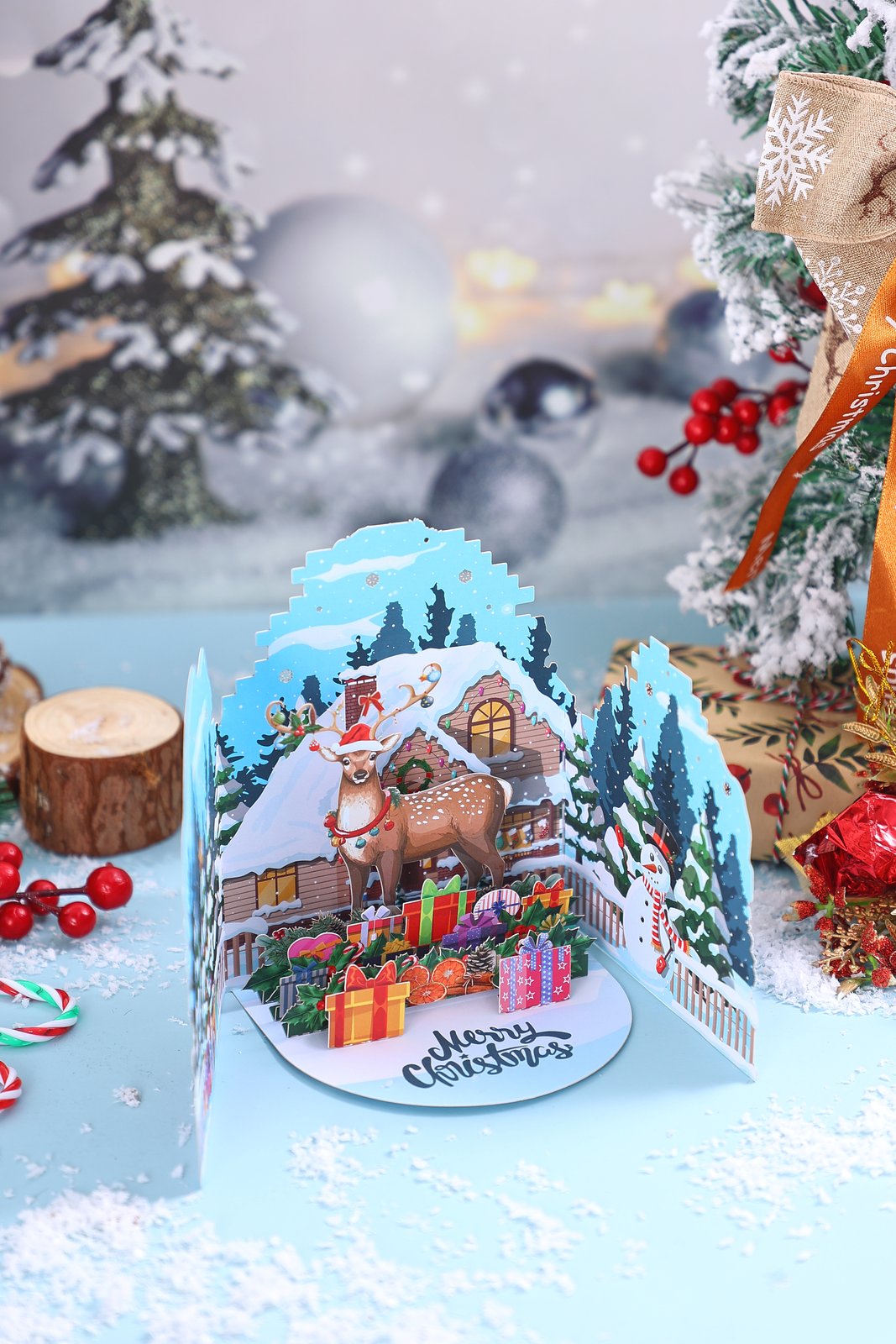Christmas Deer Greeting Card