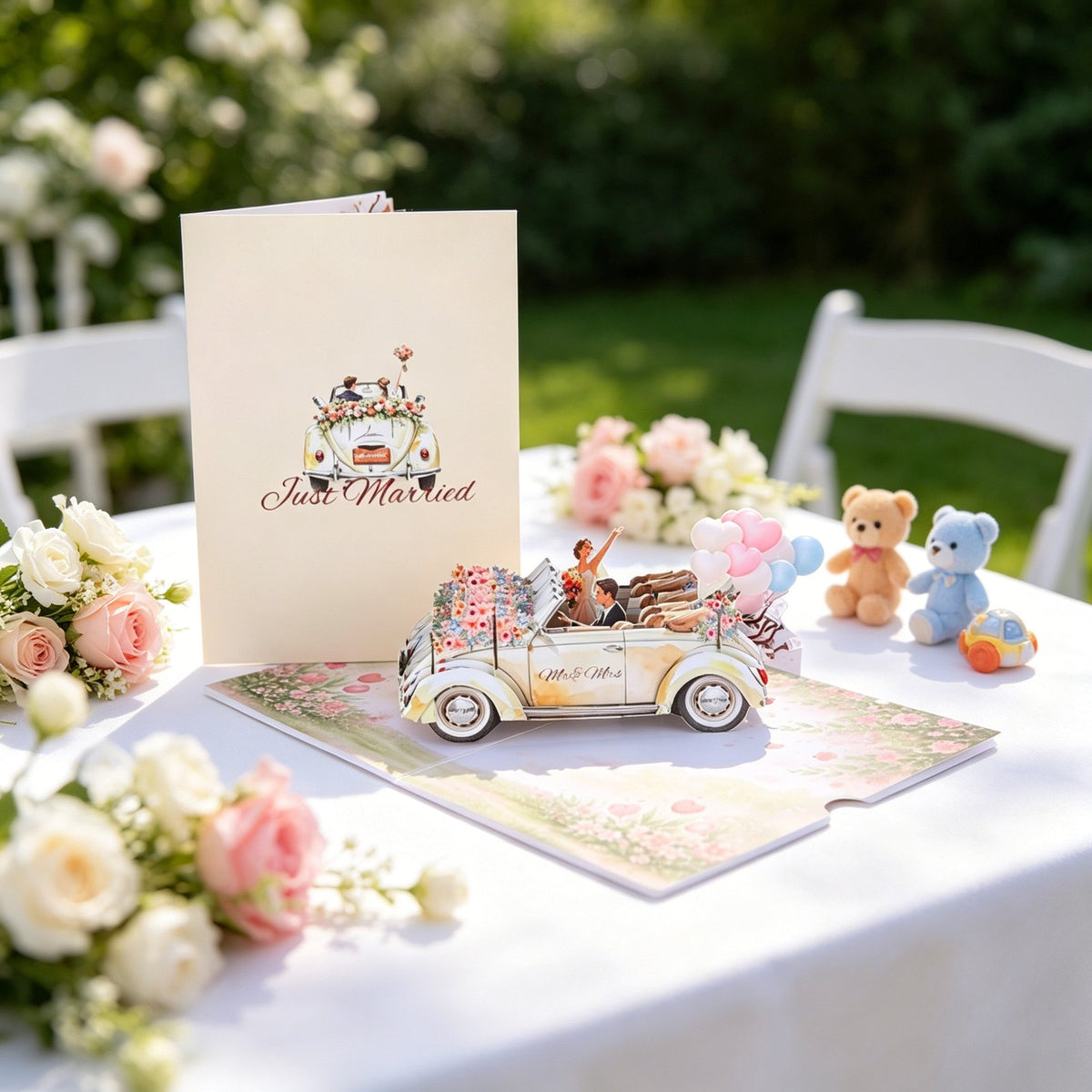 Wedding Car Pop Up Card