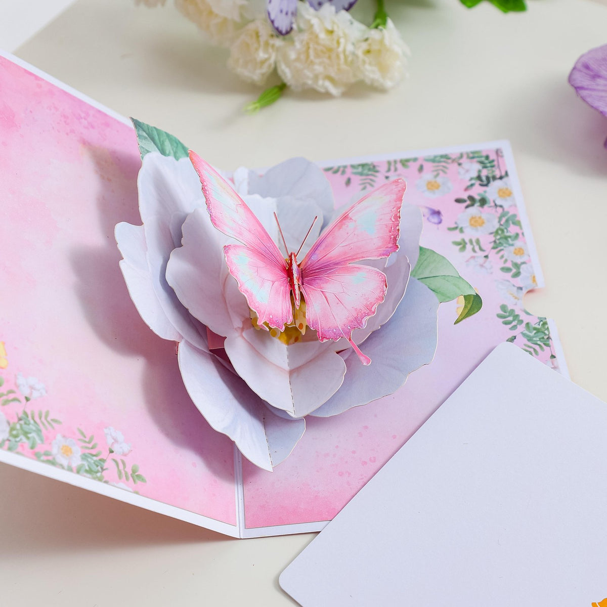 Camellia 3D Pop Up Card