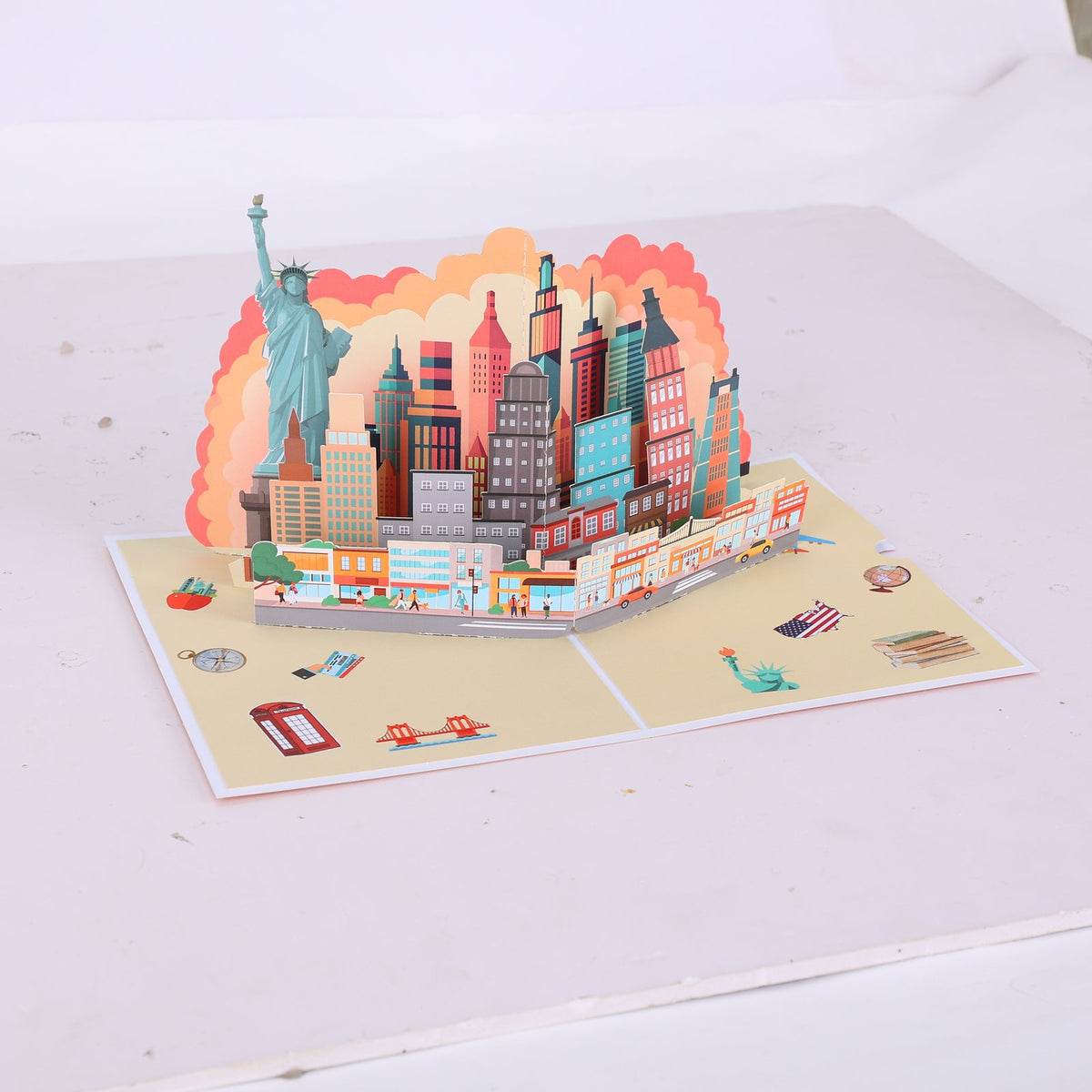 New York City Architecture Pop Up Card