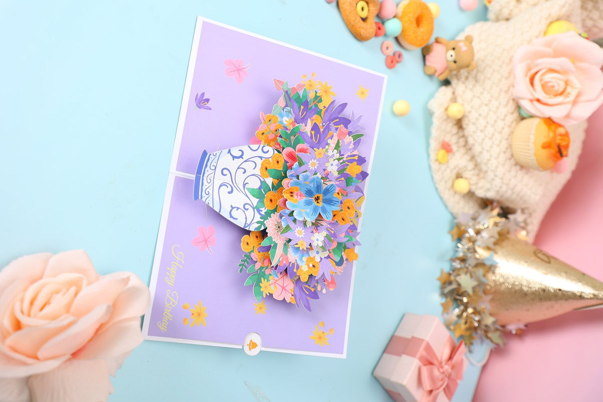 Easter Floral Wreath Heart Greeting Card