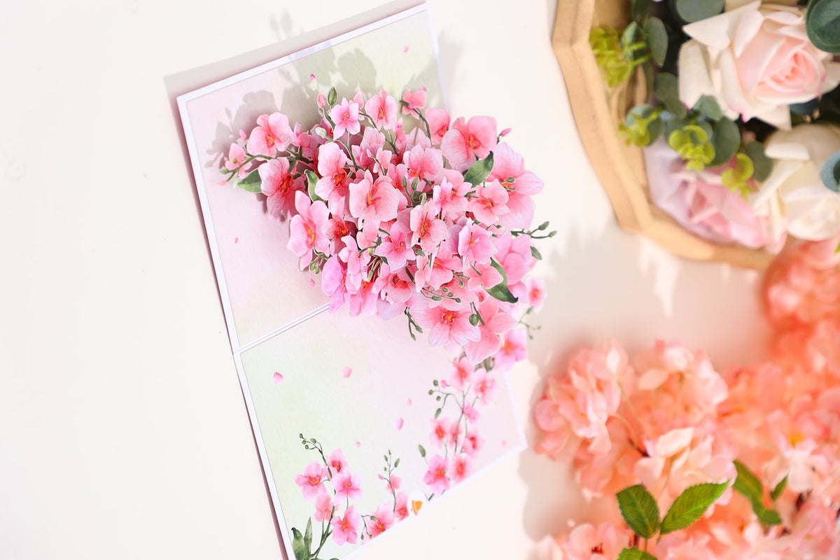 Pink Orchid Greeting Card