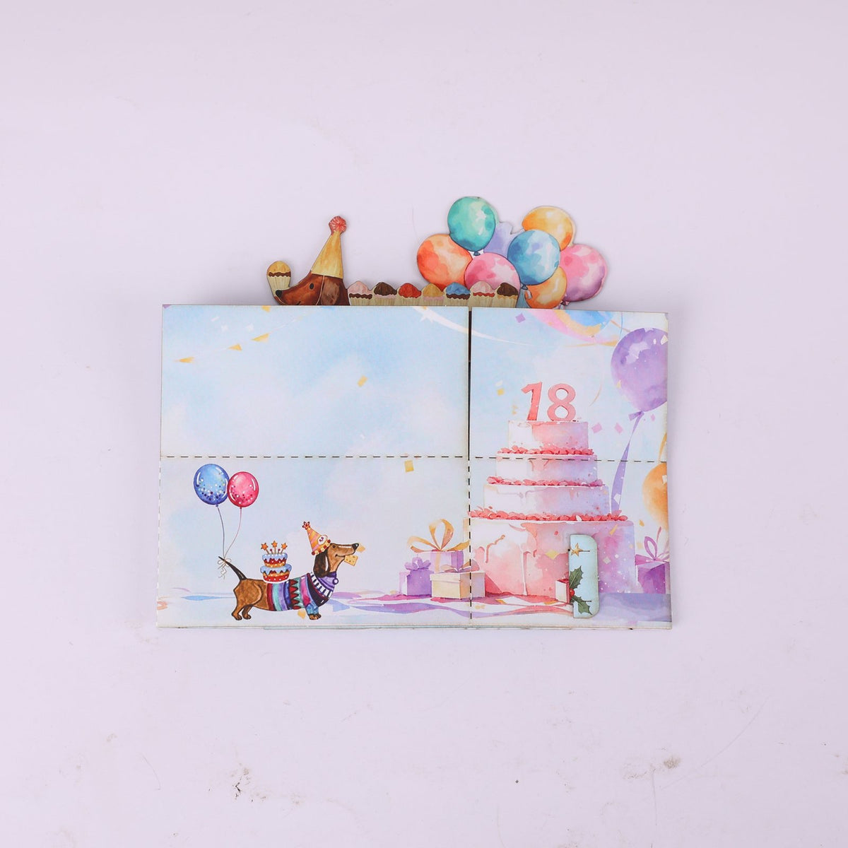 Dog Birthday Box Card