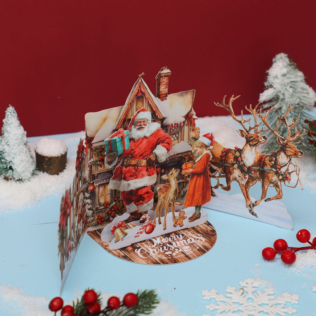 Vintage Santa Claus Greeting Card