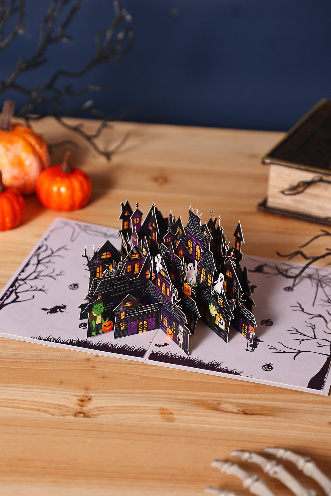 Wearable Haunted House Greeting Card
