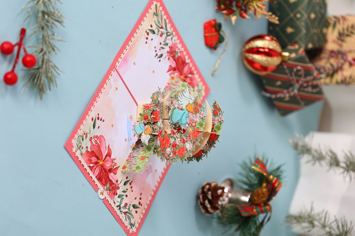 Angel Crescent Moon Greeting Card