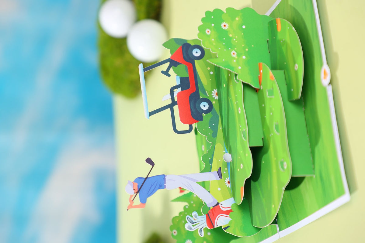 Golf Tournament 3D Pop Up Card