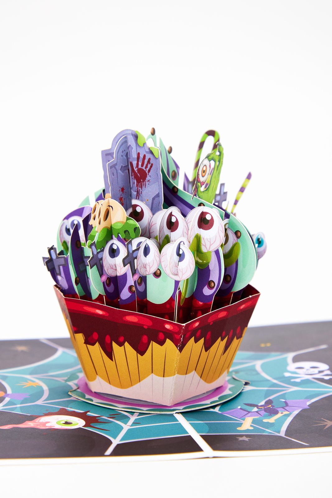 Halloween Tombstone Cupcake Pop Up Card