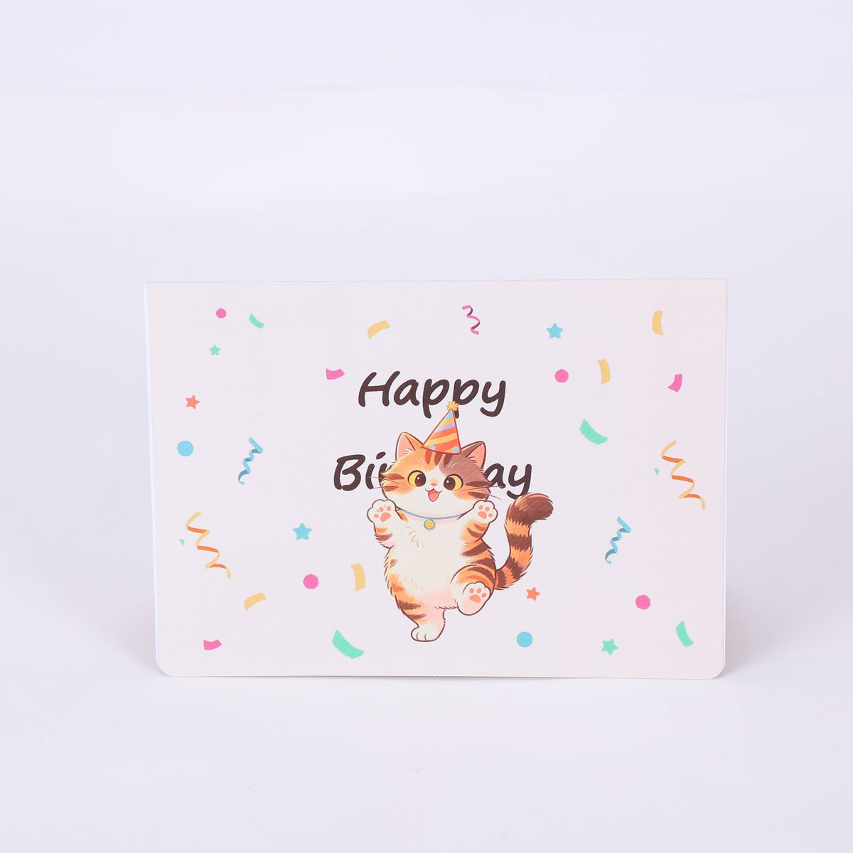 Egg Birthday Cat Greeting Card