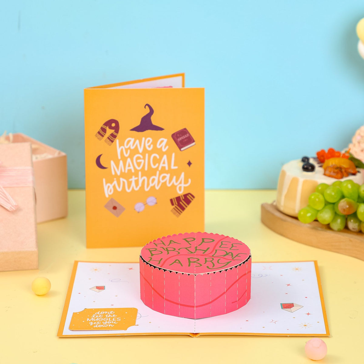 Magic Birthday Cake 3D Pop Up Card