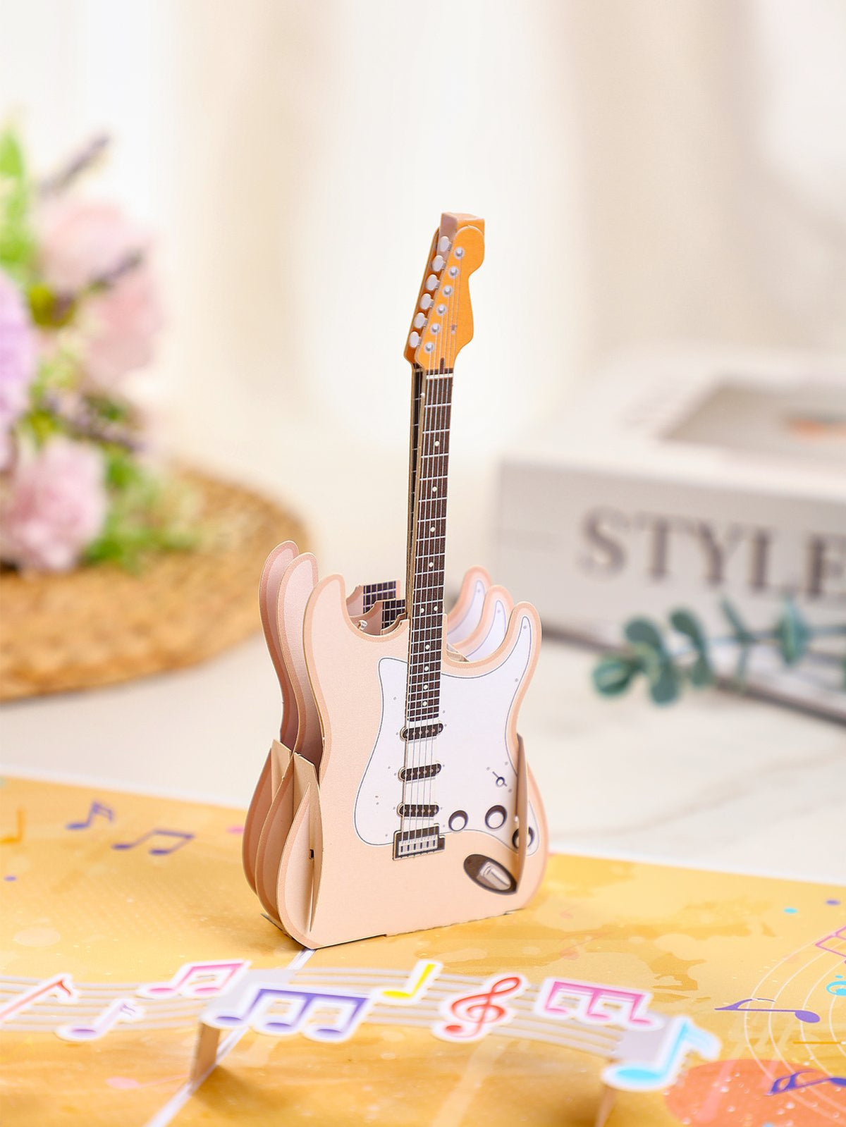 Electric Guitar Flip Pop Up Card