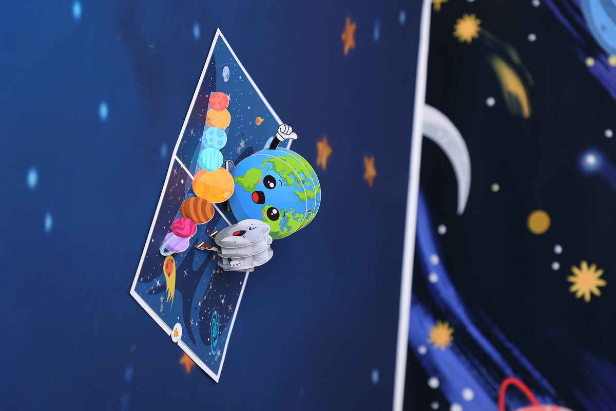 Planet 3D Pop Up Card