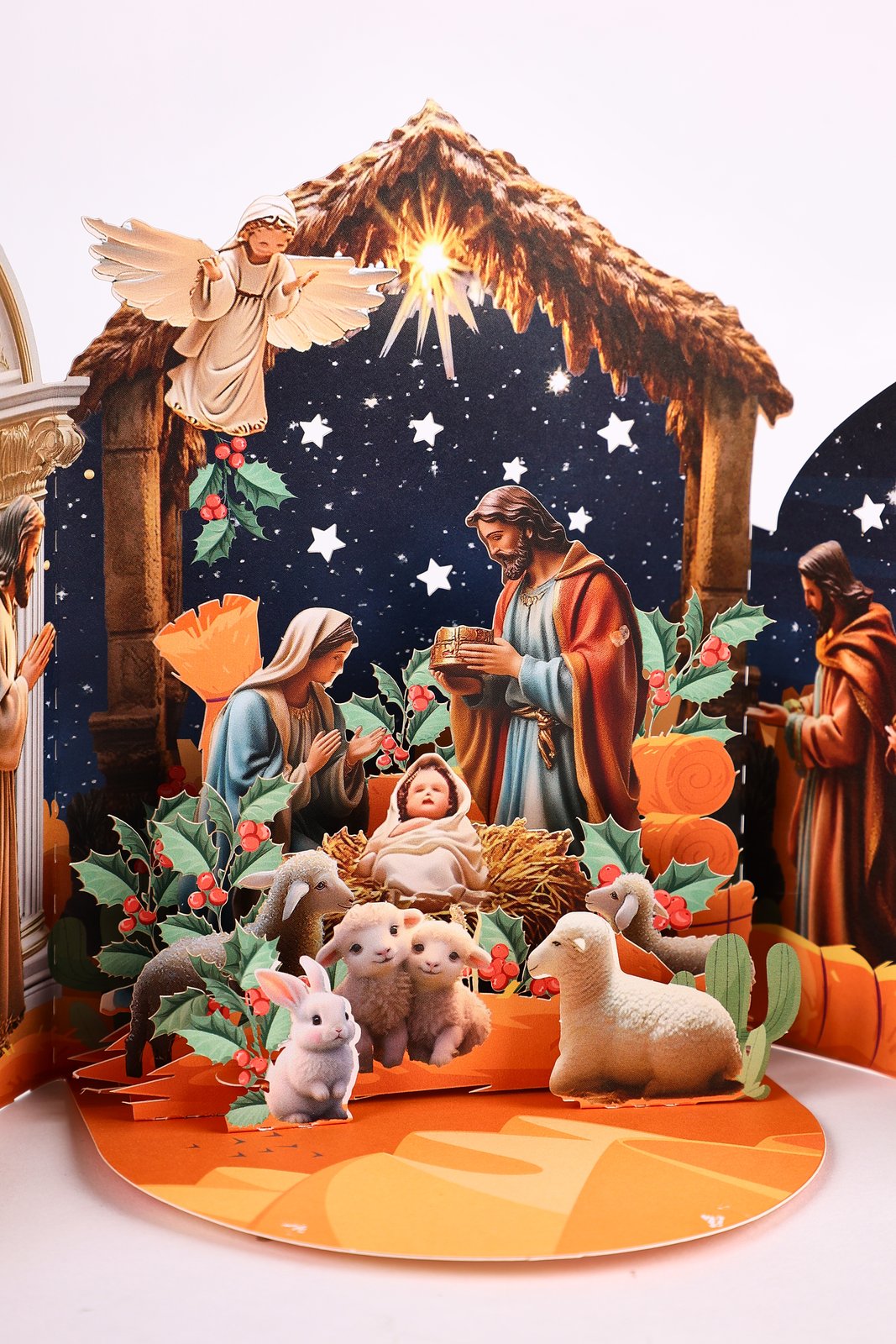 Open Door Nativity Greeting Card