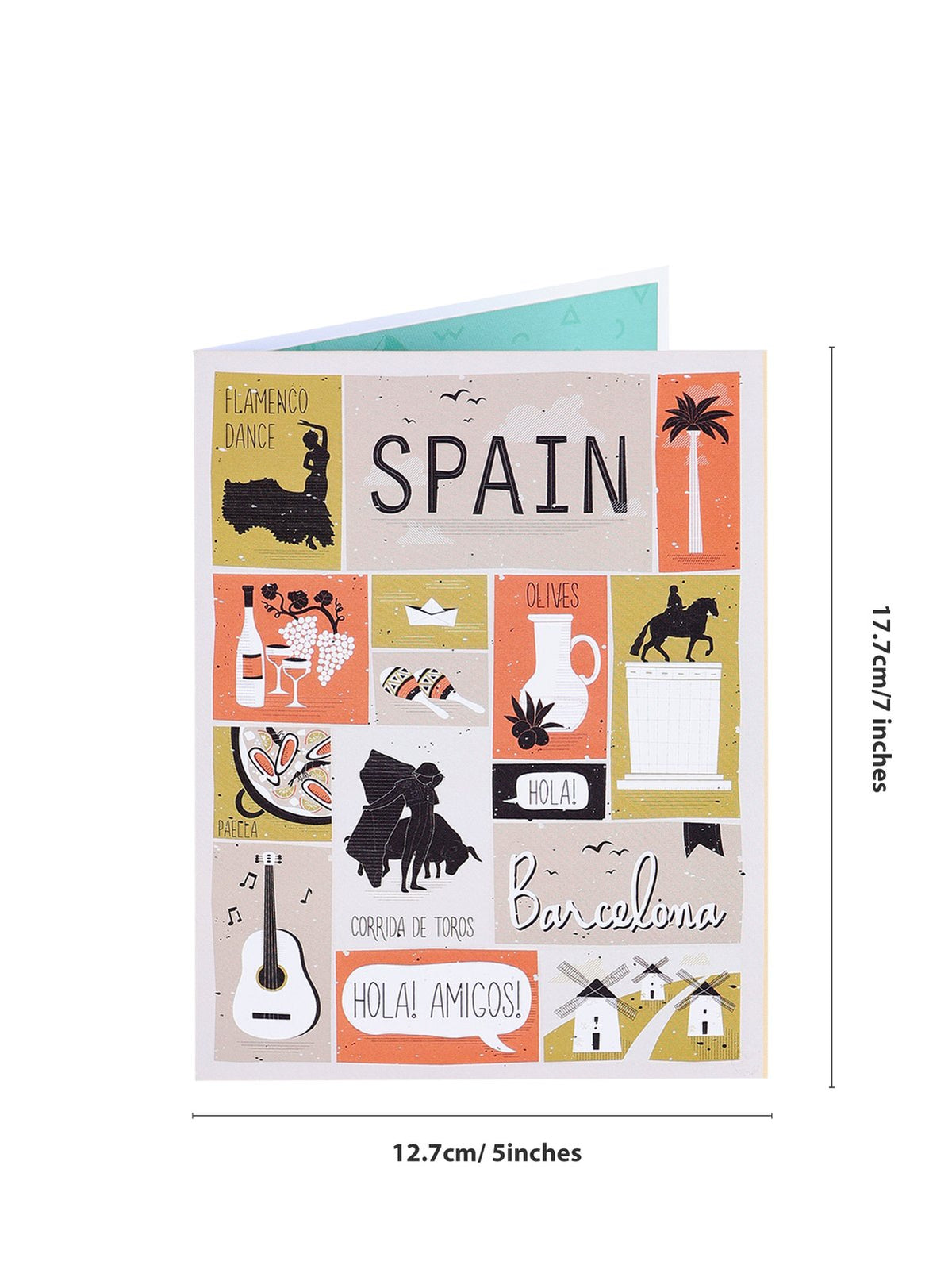 City Cityscape Greeting Card Spain