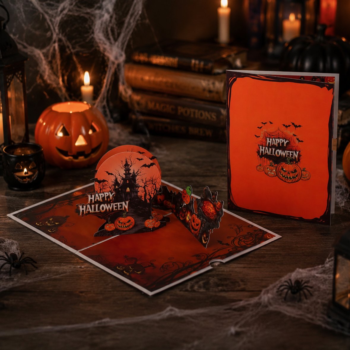 Halloween 180° 3D Pop Up Card