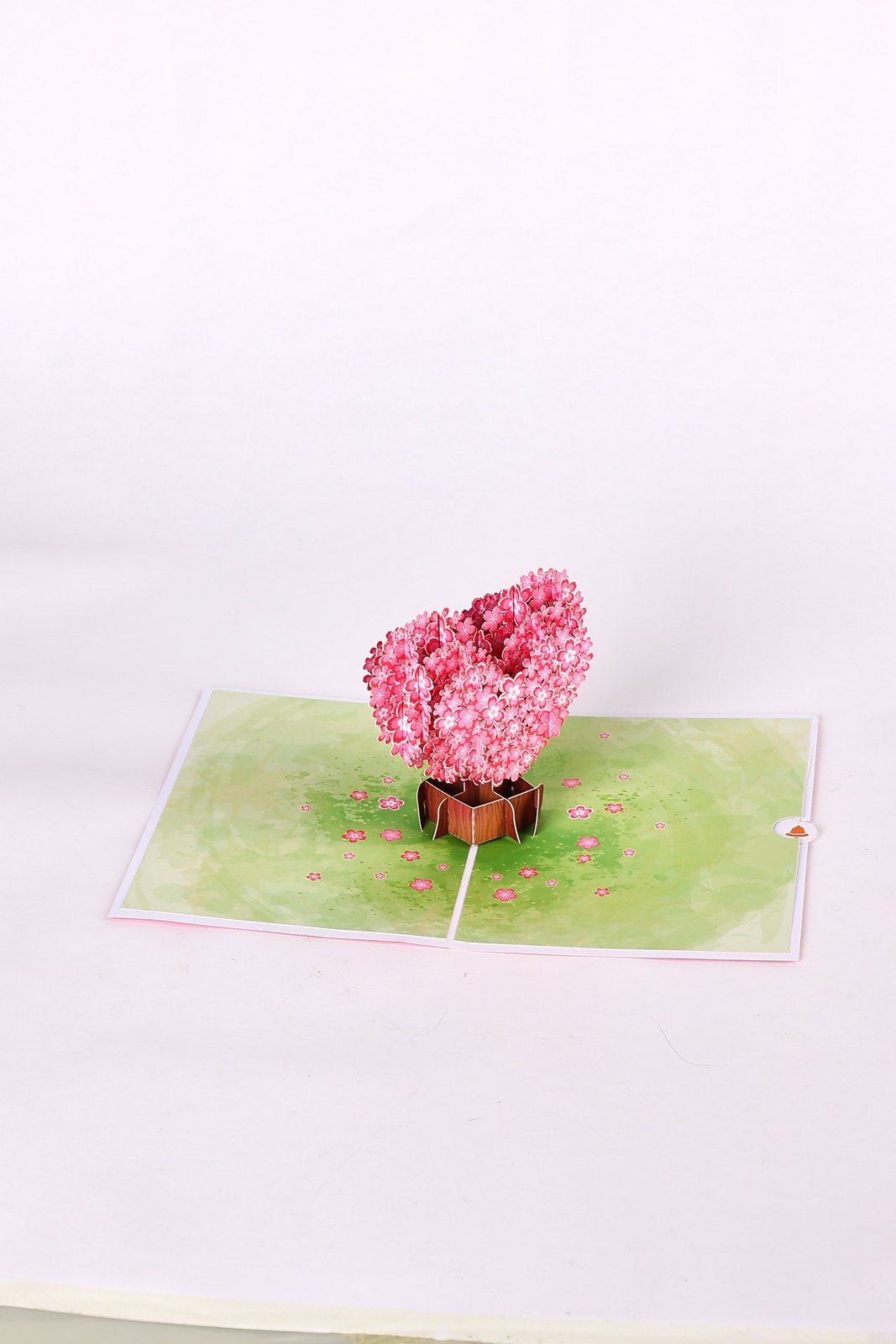 Cherry Blossom Heart Greeting Card